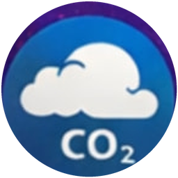 Icon CO₂-arm: Wolke mit CO₂